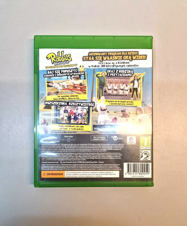 GRA NA XBOX ONE RABBIDS INVASION INTERAKTYWNY PROGRAM TV