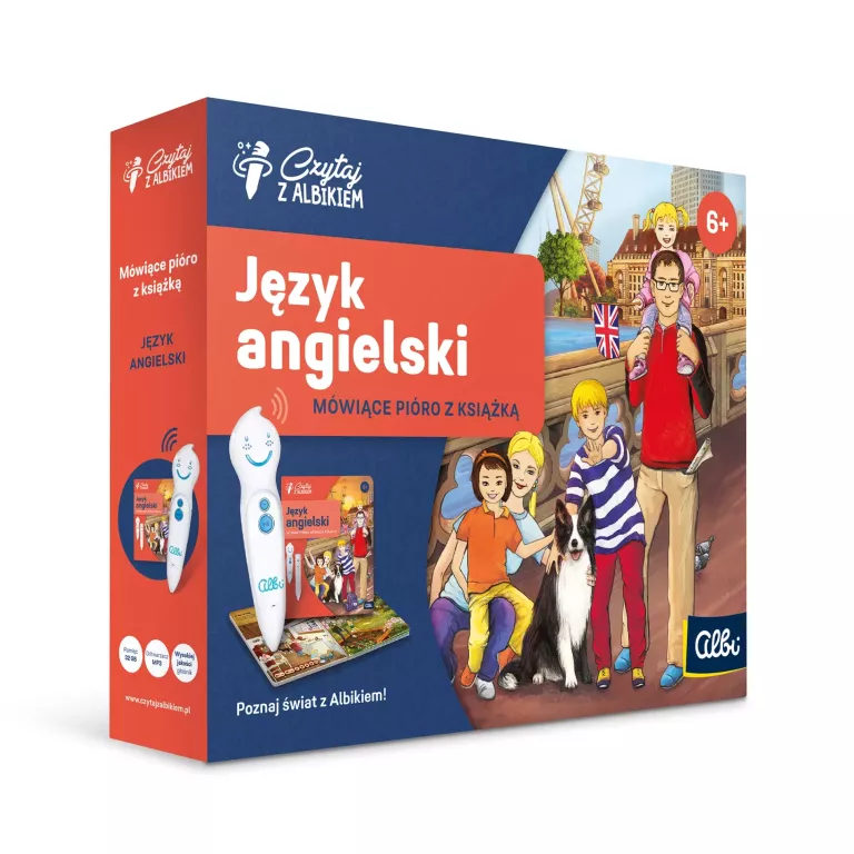CZYTAJ Z ALBIKIEM - JĘZYK ANGIELSKI MÓWIĄCE PIÓRO Z KSIĄŻKĄ