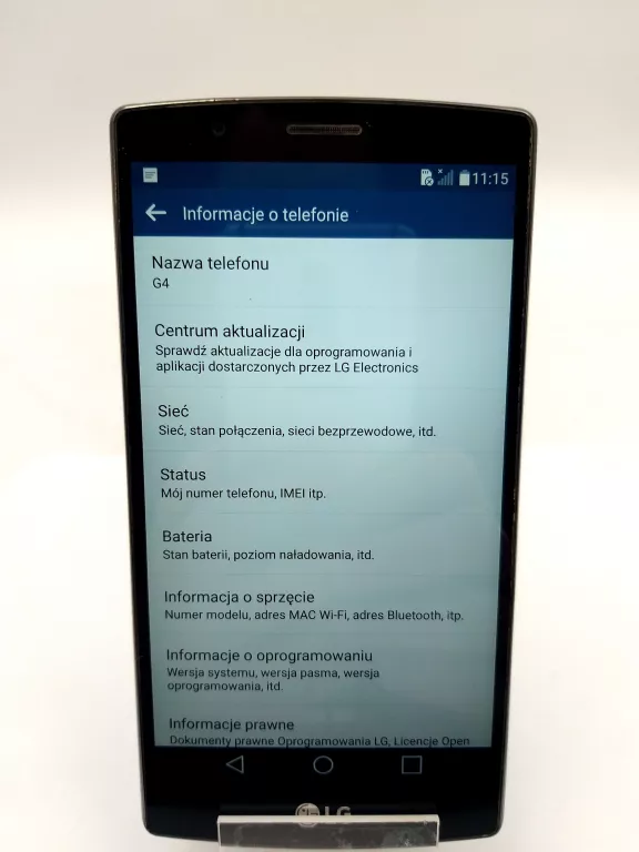 SMARTFON LG G4 3 GB / 32 GB 4G (LTE) SZARY