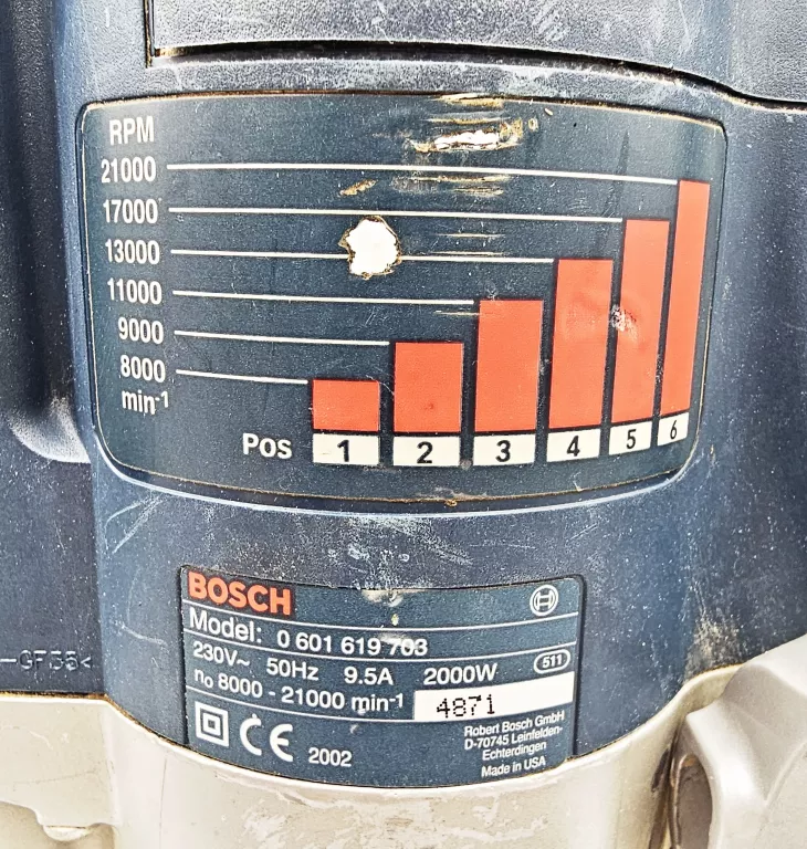 FREZARKA GÓRNOWRZECIONOWA BOSCH GOF 2000 CE