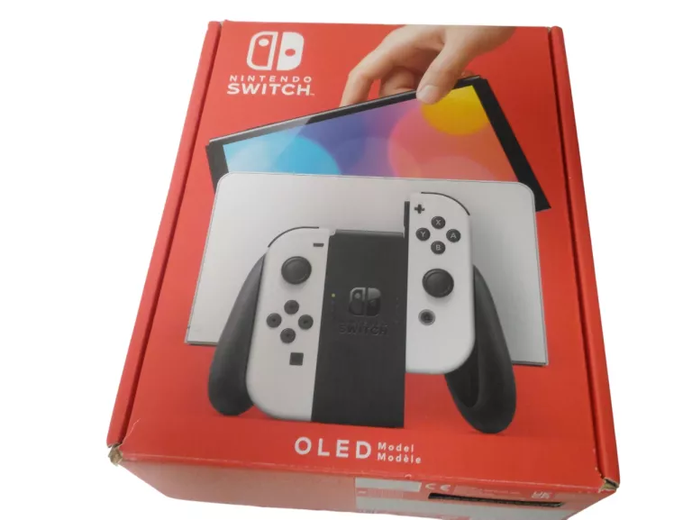KONSOLA NINTENDO SWITCH OLED BIAŁA Z GRAMI