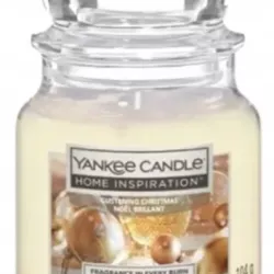 ŚWIECA ZAPACHOWA PARAFINOWA GLISTENING CHRISTMAS YANKEE CANDLE 104G