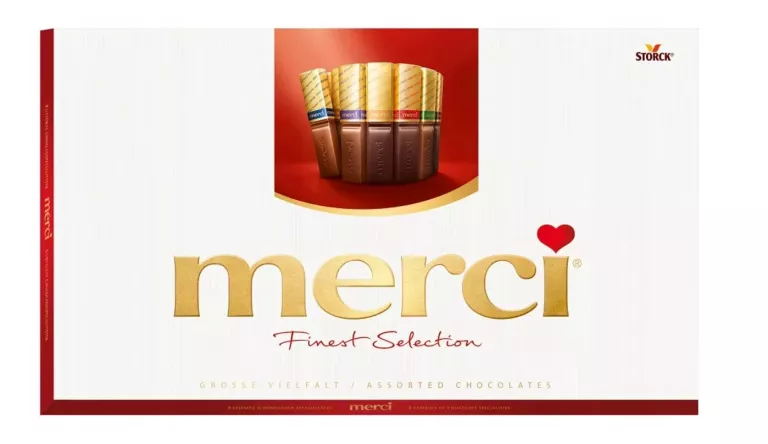 MERCI FINEST SELECTION BOMBONIERKA CZEKOLADKI STORCK 400G