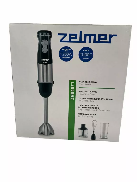 BLENDER ZELMER ZHB4571 1200W TURBO KRUSZENIE LODU