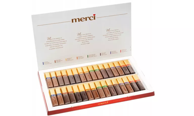 MERCI FINEST SELECTION BOMBONIERKA CZEKOLADKI STORCK 400G