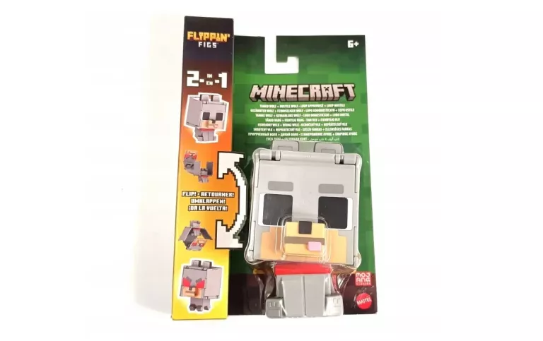 FIGURKA MINECRAFT PIES MINECRAFT FLIPPIN TAMED WOLF WILK SUPER STAN