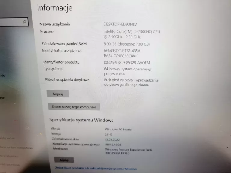LAPTOP LENOVO LEGION Y520-15 I5-7300HQ/8GB/1000 GTX1050