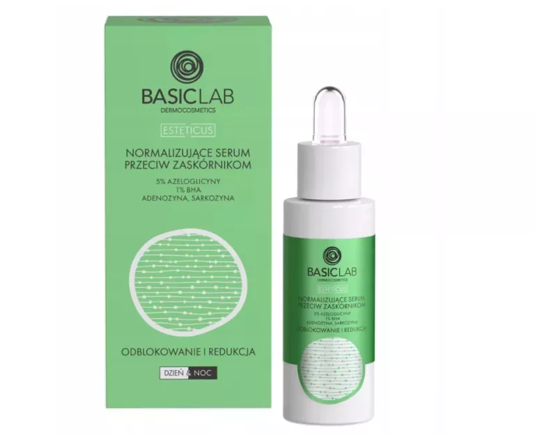 BASICLAB SERUM PRZECIW ZASKÓRNIKOM NIEDOSKONAŁOŚCIOM TRĄDZIKOWI 30ML