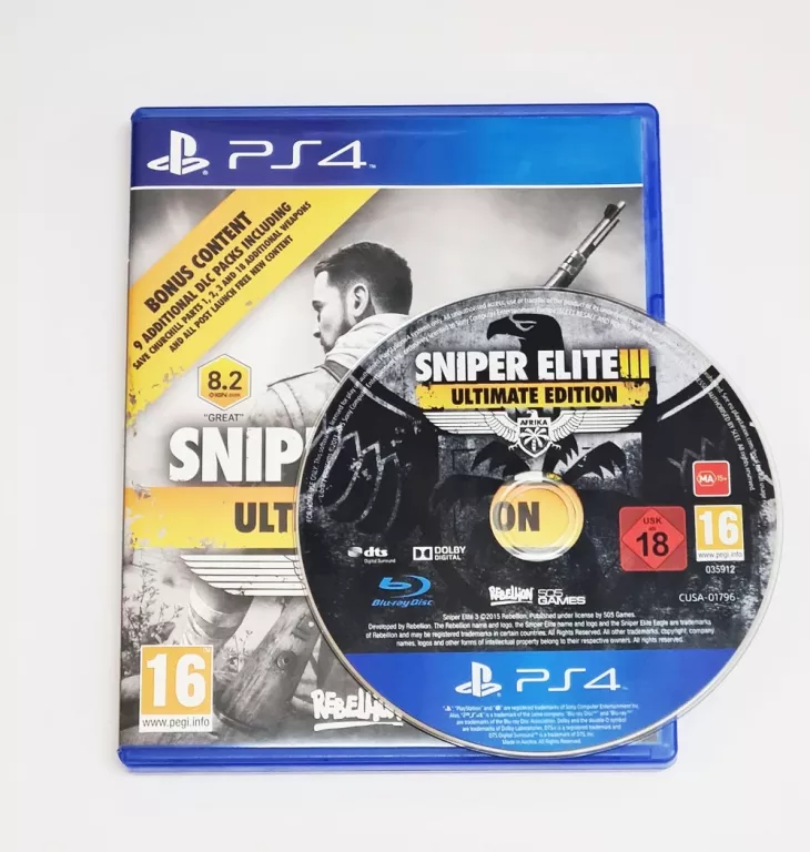GRA NA PS4 SNIPER ELITE 3 ULTIMATE EDITION