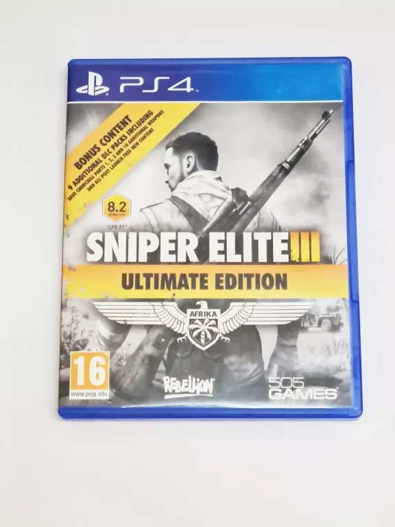 GRA NA PS4 SNIPER ELITE 3 ULTIMATE EDITION