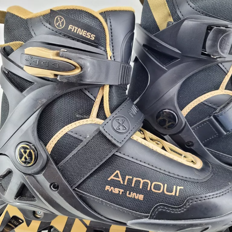 ŁYŻWOROLKI NILS EXTREME ARMOUR NA22151 (ROZMIAR 39) CZARNO-ZŁOTE