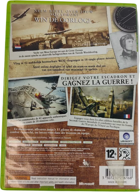 GRA NA KONSOLE XBOX 360 BLAZING ANGELS SQUADRONS OF WWII XBOX360 ANGIELSKA