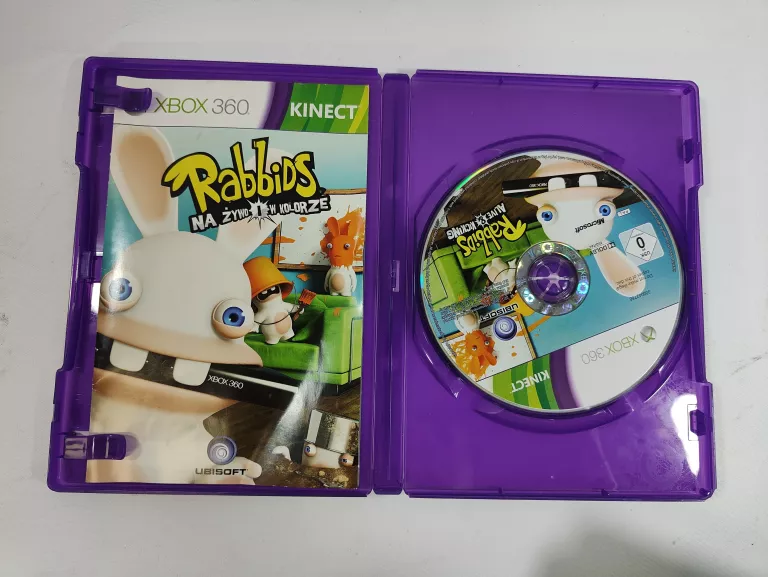 GRA NA XBOX 360 SZALONE KRÓLIKI: NA ŻYWO I W KOLORZE X360 RABBIDS
