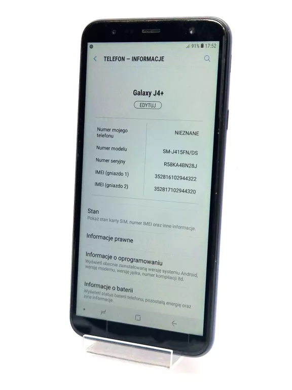 TELEFON SAMSUNG GALAXY J4+ - 6" 1480X720 - 2/32GB - 3300MAH - ANDROID 8