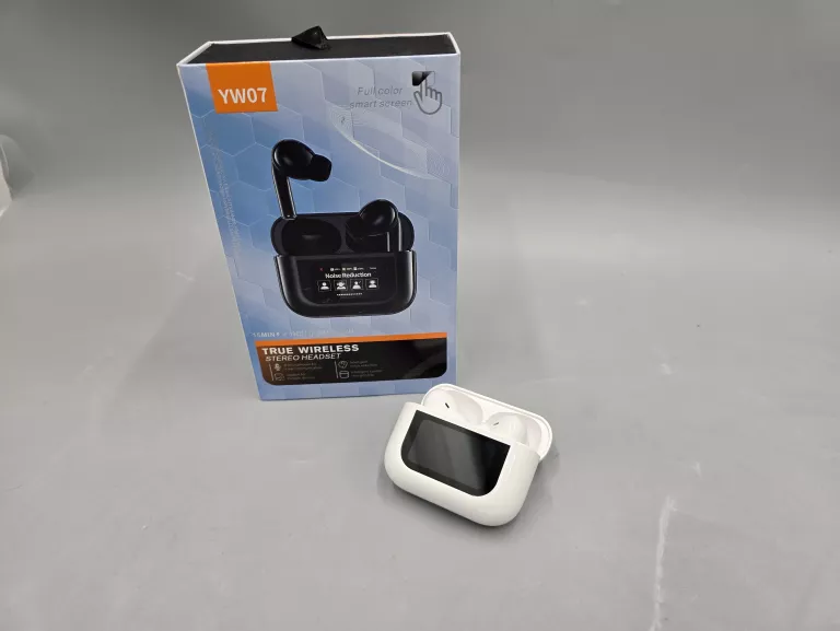 SŁUCHAWKI TRUE WIRELESS YW07 KOMPLET