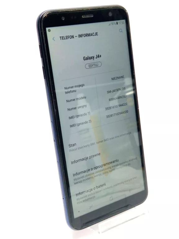 TELEFON SAMSUNG GALAXY J4+ - 6" 1480X720 - 2/32GB - 3300MAH - ANDROID 8
