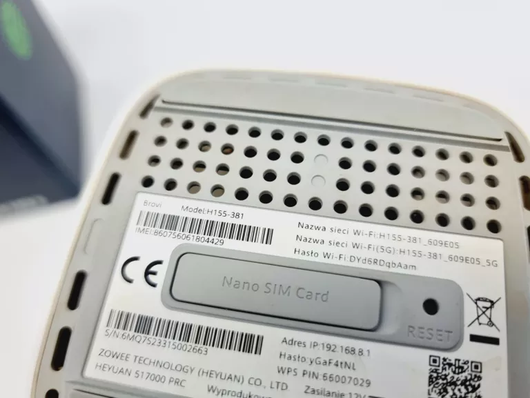 ROUTER ZOWEE 5G CPE 5G