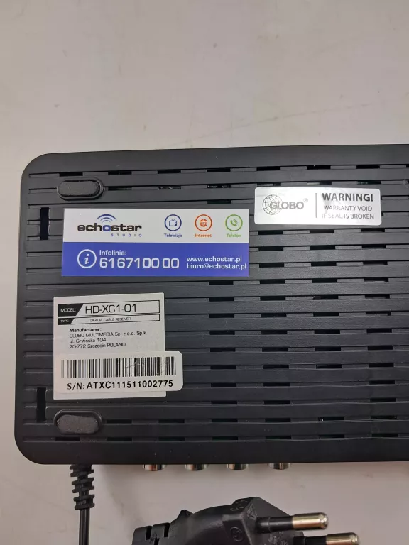 TUNER TELEWIZJI KABLOWEJ DVB-C GLOBO HD-XC1-01 OPTICUM