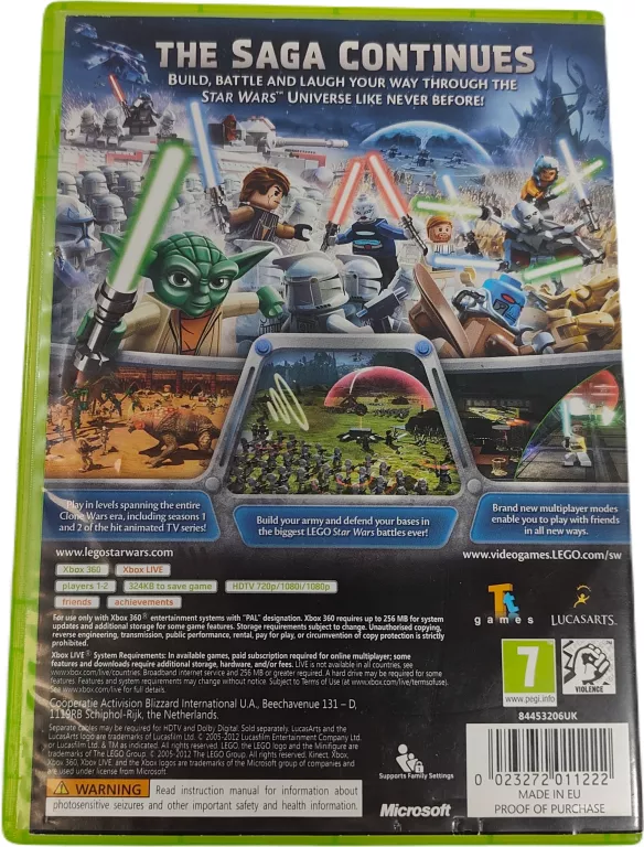 GRA LEGO STAR WARS III THE CLONE WARS XBOX 360 X360 PUDEŁKOWA