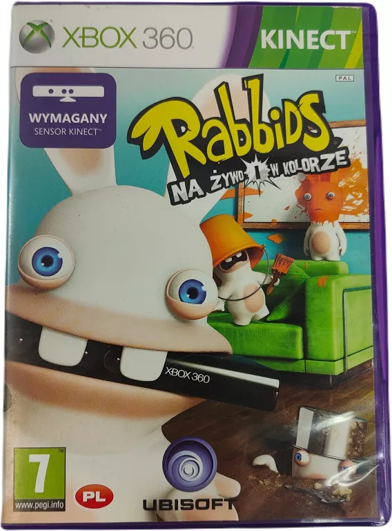 GRA NA XBOX 360 SZALONE KRÓLIKI: NA ŻYWO I W KOLORZE X360 RABBIDS