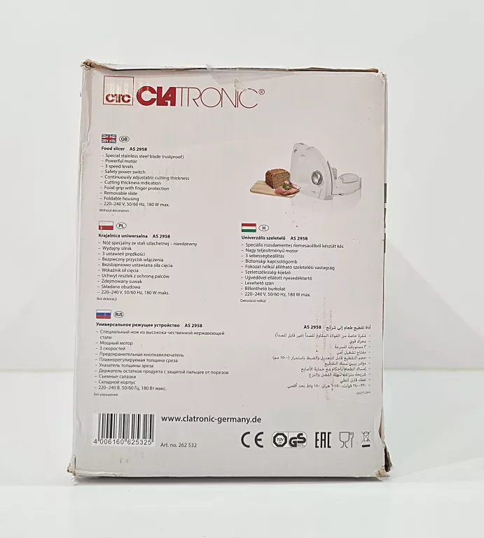 KRAJALNICA CLATRONIC AS 2958