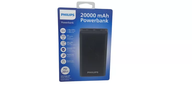 POWERBANK PHILIPS 20000 MAH DLP7721C