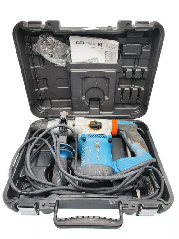 MŁOTOWIERTARKA DEXTER 1500W IMPACT WALIZKA ZESTAW