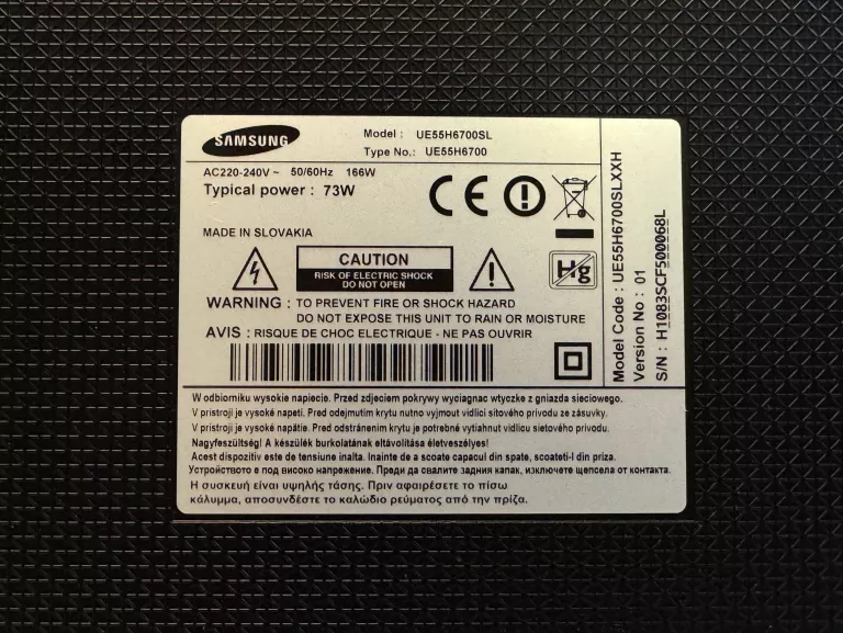 TELEWIZOR SAMSUNG UE55H6700SL 55" FULL HD LED SMART TV OPIS!