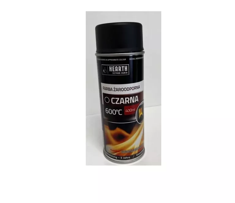 FARBA OGNIOTRWAŁA NORDFLAM 400ML - ANTRACYT (SPRAY) CZARNA