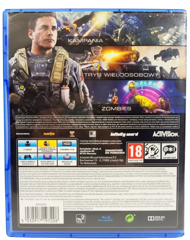 GRA PS4 CALL OF DUTY INFINITE WARFARE