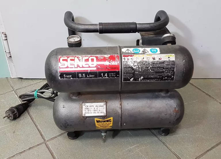 KOMPRESOR SPRĘŻARKA SENCO BEZOLEJOWY 9,5L 1,5KM MIDI PC0968