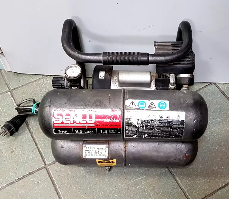 KOMPRESOR SPRĘŻARKA SENCO BEZOLEJOWY 9,5L 1,5KM MIDI PC0968