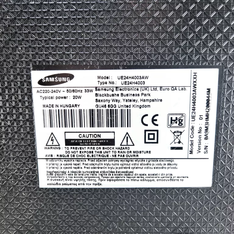TV SAMSUNG UE24H4003AW