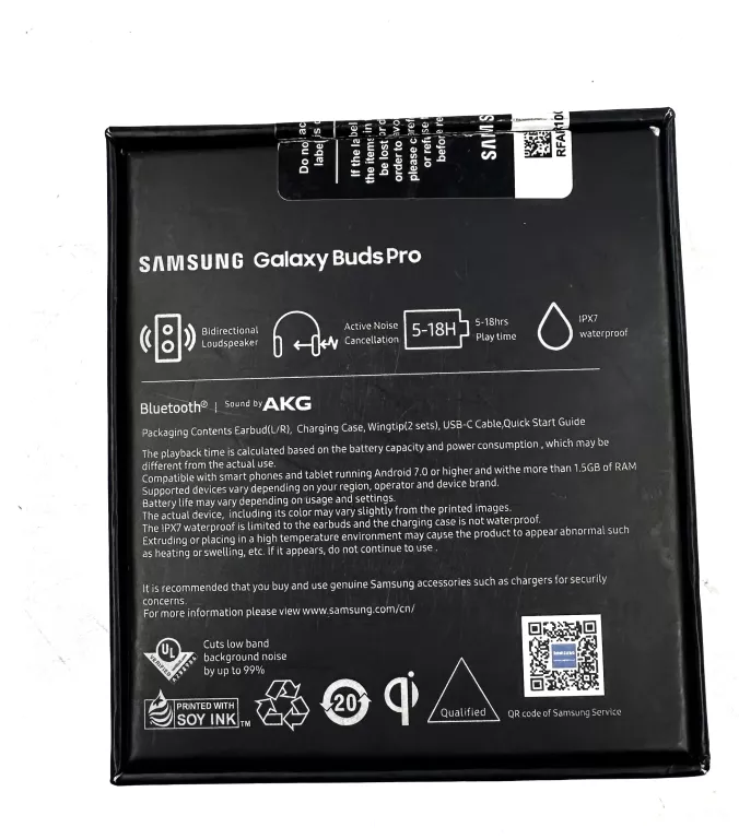 SŁUCHAWKI BEZPRZEWODOWE DOKANAŁOWE Z MIKROFONEM SAMSUNG GALAXY BUDS PRO