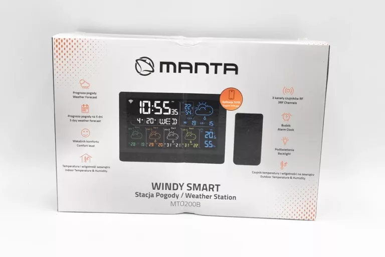 STACJA POGODY MANTA WINDY SMART MT0200B