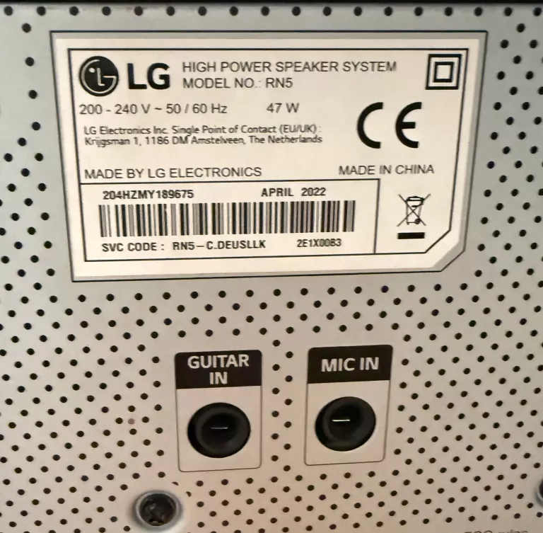 GŁOŚNIK LG ON5 XBOOM 300W