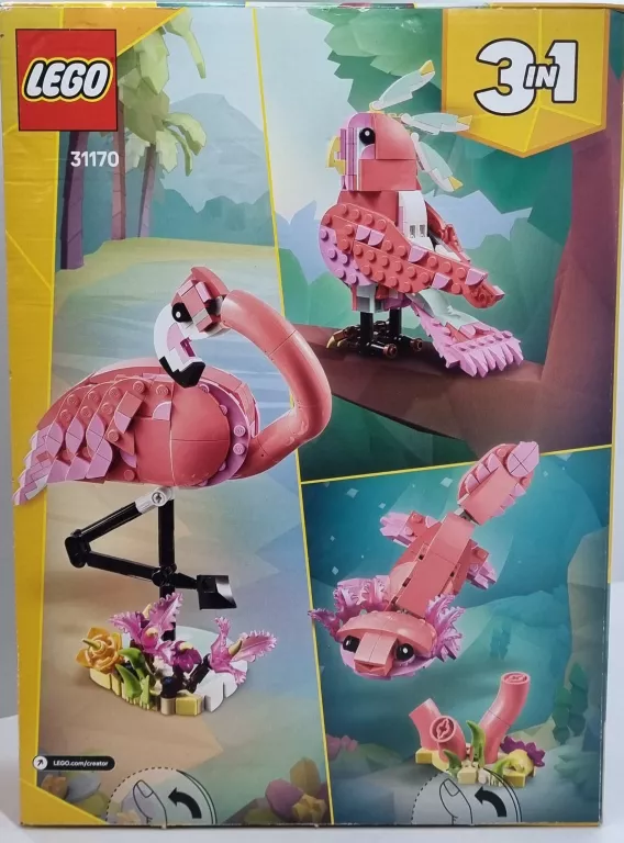 LEGO CREATOR 3W1 31170 - RÓŻOWY FLAMING
