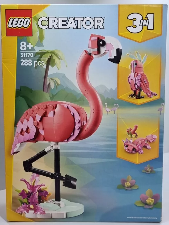LEGO CREATOR 3W1 31170 - RÓŻOWY FLAMING