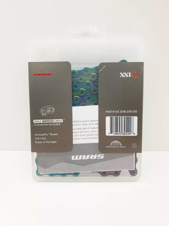 ŁAŃCUCH ROWEROWY SRAM CN XX1 EAGLE 12-RZ. 126 OGN. RAINBOW + SPINKA