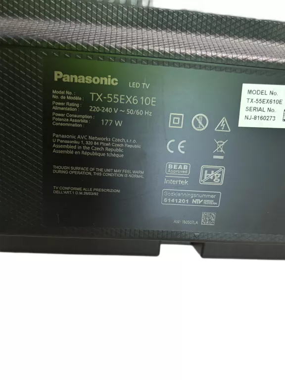 TELEWIZOR PANASONIC TX-55EX610E