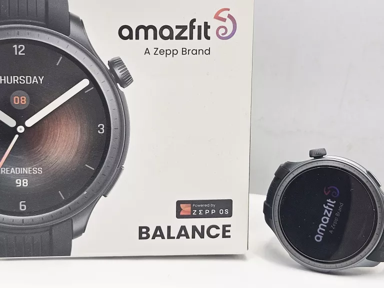 SMARTWATCH HUAMI AMAZFIT BALANCE MIDNIGHT BLACK WODOSZCZELNOŚĆ 5 ATM AMOLE