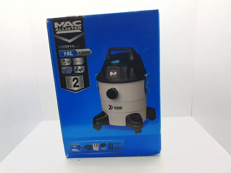 ODKURZACZ PRZEMYSŁOWY MACALLISTER MWDV16L-A 1300W KOMPLET