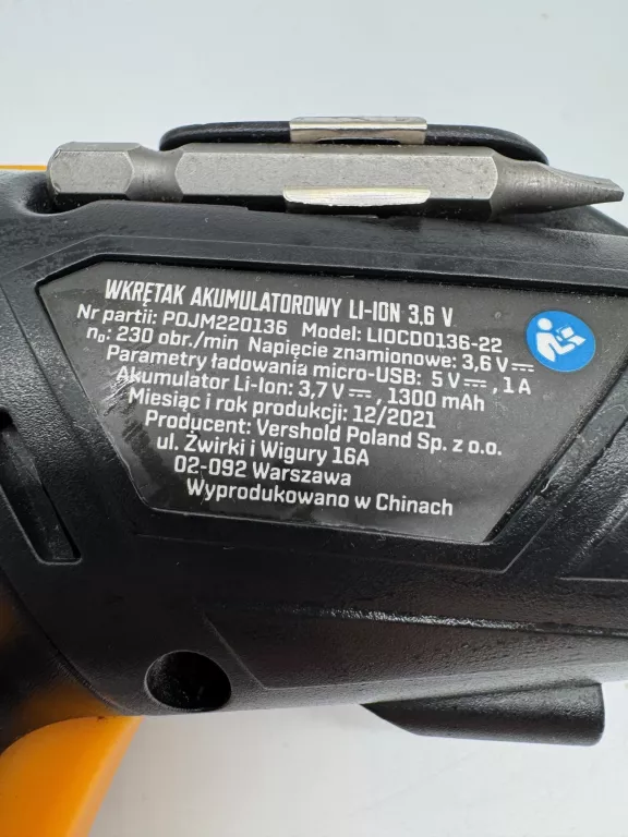 WKRĘTAK AKUMULATOROWY NITEO LIOC0136-22