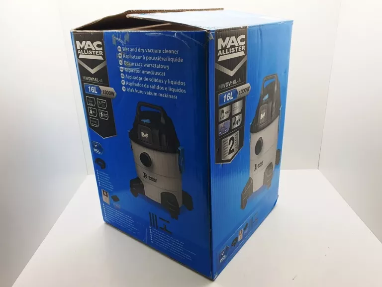 ODKURZACZ PRZEMYSŁOWY MACALLISTER MWDV16L-A 1300W KOMPLET