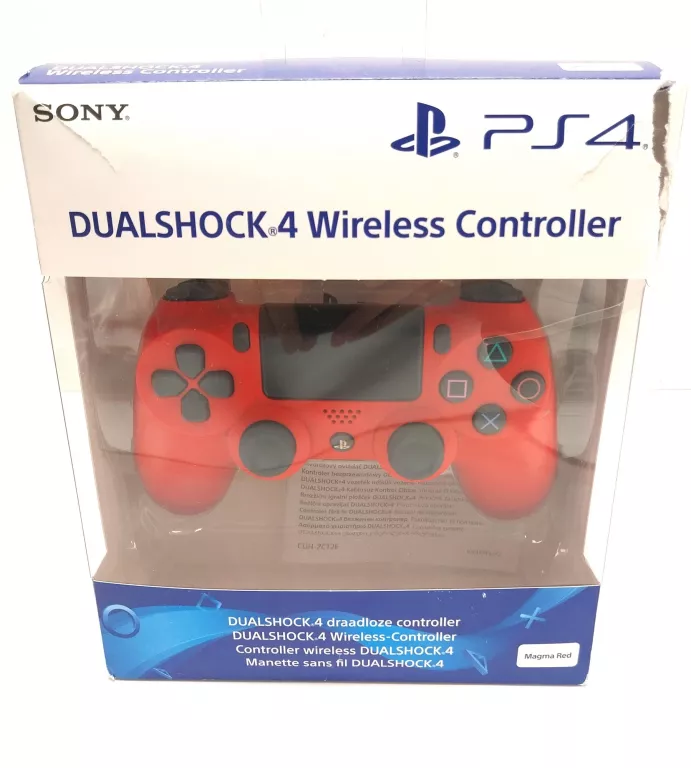 KONTROLER PAD PS4 DUALSHOCK 4 V2 CZERWONY KOMPLET