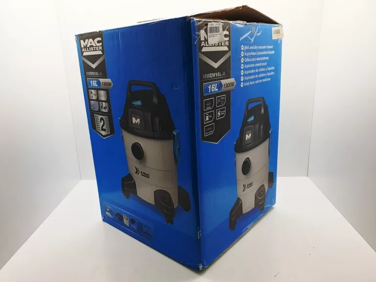 ODKURZACZ PRZEMYSŁOWY MACALLISTER MWDV16L-A 1300W KOMPLET