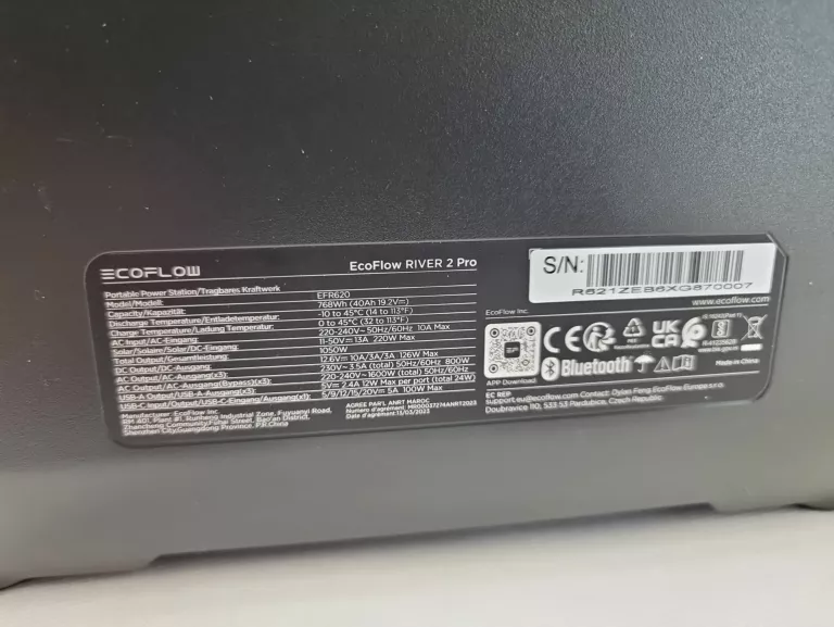 STACJA ZASILANIA ECOFLOW RIVER 2 PRO 786WH/800W/