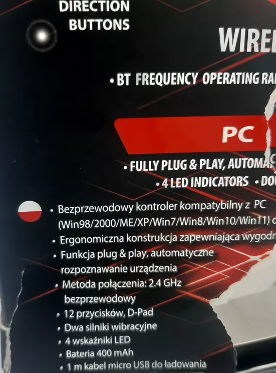 PAD BEZPRZEWODOWY COBRA Q-SMART QSP070P PC/PS3