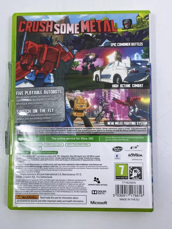 GRA TRANSFORMERS DEVASTATION XBOX 360