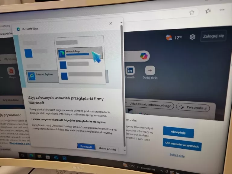 MONITOR KOMPUTEROWY ACER ED242QR 24" 4MS FULL HD 75HZ VGA HDMI